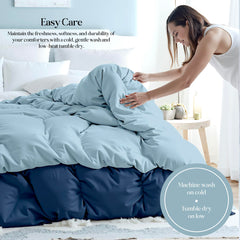 Comforter Navy & Lake Blue image 6