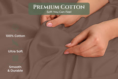 144TC cotton pillowcases Chocolate