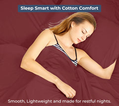 200TC cotton flat sheet Red - image 9