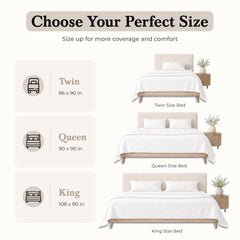 Royale Linens Cotton Waffle Blanket - Breathable And Soft, Lightweight And Cozy Waffle Weave Bed Blanket For All Season