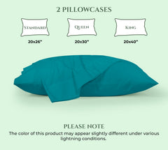 144TC cotton pillowcases Teal