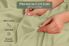 144TC cotton pillowcases Sage Green