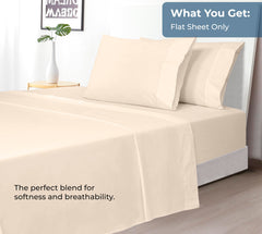200TC cotton flat sheet Cream - image 5