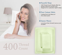 400TC sheet set Florentine Sage image 6