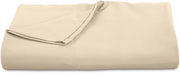 ROYALE LINENS 300 Thread Count 100% Long Staple Combed Cotton Flat Sheet - Super Soft - Top Sheet - Flat Sheet Sold Separately - Breathable, Cool & Crisp Percale Flat Sheet Only (Cream)