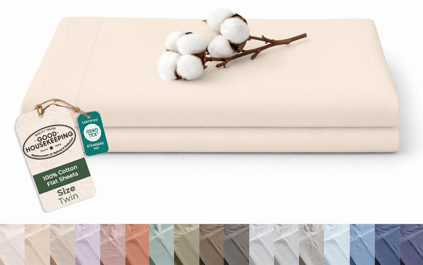 144TC cotton flat sheet Sand