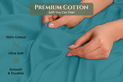 144TC cotton pillowcases Teal