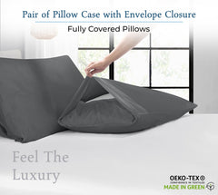 400TC cotton pillow Spanish Slate