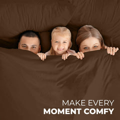 ROYALE LINENS - 4 Piece Bed Sheet - Soft Brushed Microfiber 1800 Bedding Set - 1 Fitted Sheet, 1 Flat Sheet, 2 Pillowcase -Wrinkle & Fade Resistant Luxury Sheet Set (Chocolate Brown)