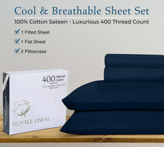 400TC sheet set Rivera Navy image 10