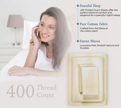 400TC sheet set Moroccan Sand image 6