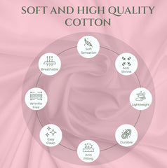 144TC cotton flat sheet Pink