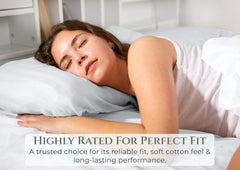 144TC cotton fitted sheet White