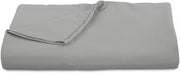 ROYALE LINENS 300 Thread Count 100% Long Staple Combed Cotton Flat Sheet - Super Soft - Top Sheet - Flat Sheet Sold Separately - Breathable, Cool & Crisp Percale Flat Sheet Only (Silver)