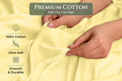144TC cotton pillowcases Yellow