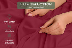 144TC cotton pillowcases Red