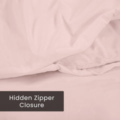 ROYALE LINENS White Duvet Cover - Duvet Cover Set - 3 Piece Double Brushed Duvet Covers with Zipper Closure, 1 Duvet Cover and 2 Pillow Shams