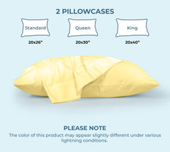200TC cotton pillowcase Yellow - image 23