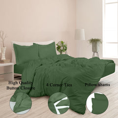 Button duvet cover Hunter Green image 4