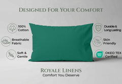 144TC cotton pillowcases Hunter Green