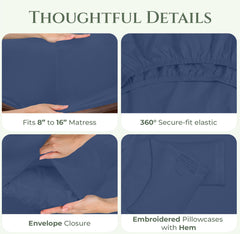 Royale Linens 144 thread Count 100% Cotton Sheet Set