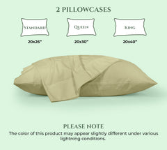 144TC cotton pillowcases Sage Green