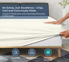 Royale Linens 300 thread Count 100% Cotton Sheet & Pillowcase Sets