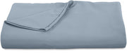 Royale Linen 300 Thread Count 100% Long Staple Combed Cotton Flat Sheet - Super Soft - Top Sheet - Flat Sheet Sold Separately - Breathable Cool & Crisp Percale Flat Sheet Only ( Lake Blue)