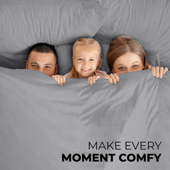 ROYALE LINENS - 4 Piece Bed Sheet - Soft Brushed Microfiber 1800 Bedding Set - 1 Fitted Sheet, 1 Flat Sheet, 2 Pillow case - Wrinkle & Fade Resistant Luxury Sheet Set (Silver)