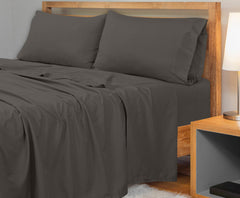 Royale Linens 300 Thread Count 100% Long Staple Combed Cotton Flat Sheet - Super Soft - Top Sheet - Breathable, Cool & Crisp Percale Flat Sheet Only