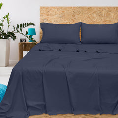 Royale Linens 300 Thread Count 100% Long Staple Combed Cotton Flat Sheet - Super Soft - Top Sheet - Breathable, Cool & Crisp Percale Flat Sheet Only