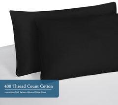 400TC cotton pillow Mid Night Black
