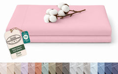 144TC cotton flat sheet Pink