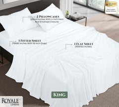 Royale Linens 144 thread Count 100% Cotton Sheet Set