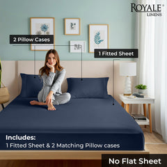 Royale Linens 300 thread Count 100% Cotton Sheet & Pillowcase Sets