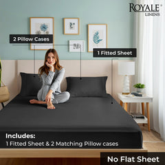 Royale Linens 300 thread Count 100% Cotton Sheet & Pillowcase Sets