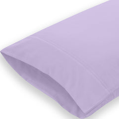 Royale Linens Queen Pillowcase Set of 2 - Bed Pillow Cover - 20" x 30" - Pillowcases - 1800 Brushed Microfiber, Wrinkle & Fade Resistant - Soft & Cozy- Queen Size Pillow Case (Queen, Lavender)