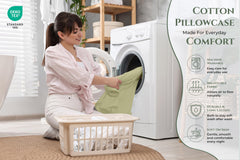 144TC cotton pillowcases Sage Green