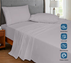 200TC cotton flat sheet Silver - image 4
