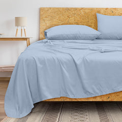 Royale Linens 300 Thread Count 100% Long Staple Combed Cotton Flat Sheet - Super Soft - Top Sheet - Breathable, Cool & Crisp Percale Flat Sheet Only