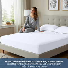 Royale Linens 300 thread Count 100% Cotton Sheet & Pillowcase Sets
