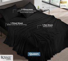 Royale Linens 200 thread count cotton sheet set