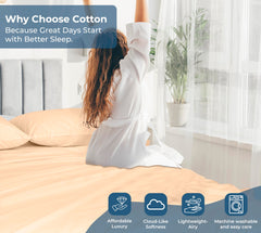 200TC cotton flat sheet Sand - image 7
