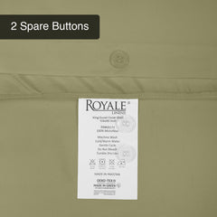 Button duvet cover Sage Green image 6