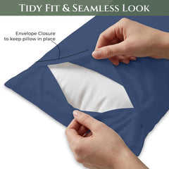 144TC cotton pillowcases Navy