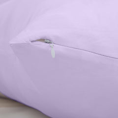 Royale Linens Body Pillow Cover - Double Brushed 1800 Microfiber - 20"x54" with Hidden Zipper Closure - Wrinkle & Fade Resistant - Super Soft Body Pillowcase 2 Pack (Lavender, Pack of 2)