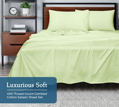 400TC sheet set Florentine Sage image 3