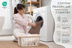 144TC cotton pillowcases Chocolate