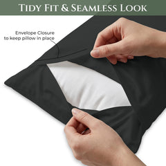 144TC cotton pillowcases Black