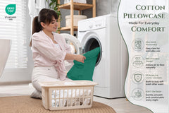 144TC cotton pillowcases Hunter Green